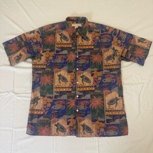 Tropical Print Men's Shirt